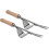 2Pcs Garden Hand Weeder Stainless Steel Rustproof Beech Handle Easy Weed Removal Tool 5