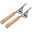 2Pcs Garden Hand Weeder Stainless Steel Rustproof Beech Handle Easy Weed Removal Tool 4