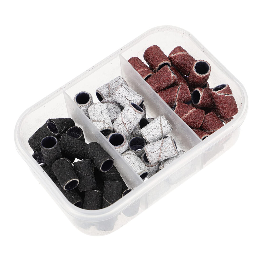 Nail Drill Sanding Bands Set Durable Abrasive Fits Standard Drills for Acrylic and Gel Nails