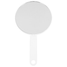 White Plastic Makeup Mirror Foldable Desk Mirror for Ladies