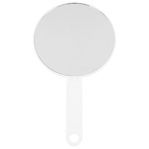 White Plastic Makeup Mirror Foldable Desk Mirror for Ladies