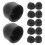 25Pcs Black Plastic Bolt Nut Caps Easy-Install Protective Screw Covers 5