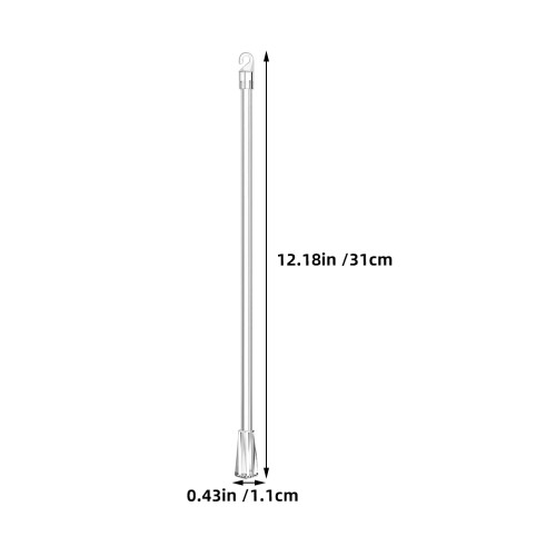 10pcs Clear Vertical Blind Wand Replacement with Hook 1