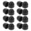25Pcs Black Plastic Bolt Nut Caps Easy-Install Protective Screw Covers 7