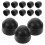 25Pcs Black Plastic Bolt Nut Caps Easy-Install Protective Screw Covers 6