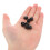 25Pcs Black Plastic Bolt Nut Caps Easy-Install Protective Screw Covers 4