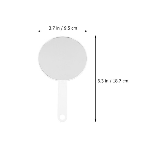 White Plastic Makeup Mirror Foldable Desk Mirror for Ladies 1