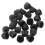 25Pcs Black Plastic Bolt Nut Caps Easy-Install Protective Screw Covers 8
