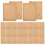 80Pcs Elegant Light Brown Letter Paper Pack Blank Retro Writing Paper 7