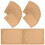 80Pcs Elegant Light Brown Letter Paper Pack Blank Retro Writing Paper 6