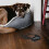 Black Polyester Dog Muzzle Soft Mesh Breathable Adjustable Guard 8