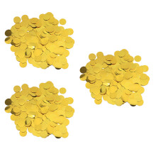 3 Bags Of Romantic Round Glitter Confetti Ornaments