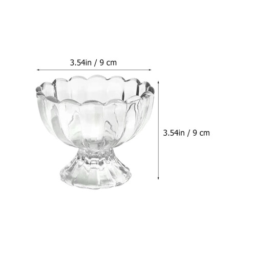 2Stk Transparent Eisbecher Pudding Becher Für Getränke Und Snacks 1