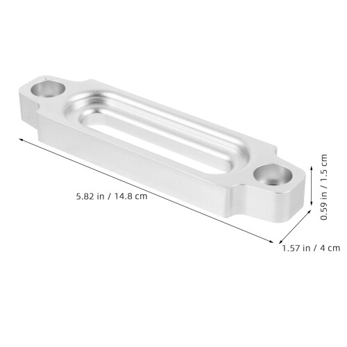 High Strength Metal Fairlead Silver Rope Guide For Winch Cable 1