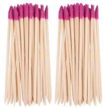 50Pcs Rosy Wood Sanding Sticks Double-Ended Polishing Tools for Models
