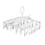 Clothes Drying Hanger Foldable Hanger 1set Silver 1