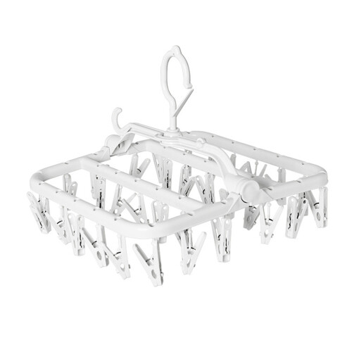 Clothes Drying Hanger Foldable Hanger 1set Silver 1