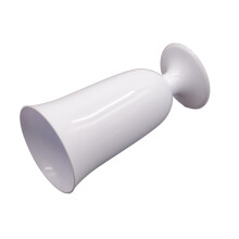 1Pc White Plastic Vase Elegant Floral Arrangement Container for Home