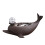 Coffee Creative Ceramic Aromatherapy Dolphin Incense Holder 1