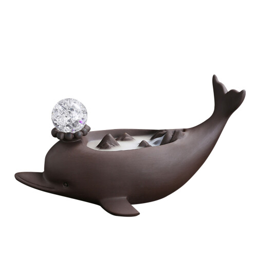 Coffee Creative Ceramic Aromatherapy Dolphin Incense Holder