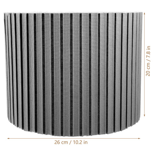 Simple Grey Cloth Lampshade Bedside Lamp Shade Easy Installation 1