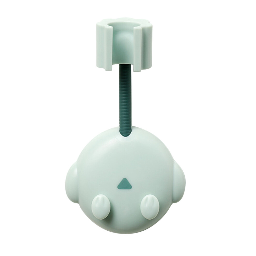360 Rotating Adjustable Shower Bracket Flexible Shower Head Holder No Drilling In Green 3164024180760