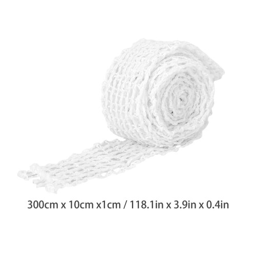 3Pcs White Cotton Sausage Netting Roll Meat Packaging Net for Kitchen 1