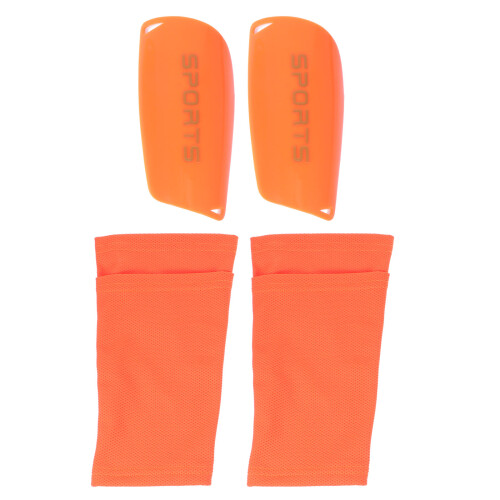 1Set Voetbal Scheenbeschermer Met Ademend PU Nylon 1