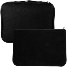 2Pcs Black Travel Organiser Wallet with Lockable File Box for Home