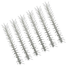 6Pcs Stainless Steel Bird Spikes for Garden Durable Silver Repeller