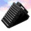 2Pcs Black Rubber Wheel Chock Durable Truck Parking Block with Handle 5