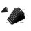 2Pcs Black Rubber Wheel Chock Durable Truck Parking Block with Handle 4