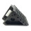 2Pcs Black Rubber Wheel Chock Durable Truck Parking Block with Handle 2
