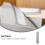 1Pc Practical Grey Storage Bag Durable Non-Woven Hanging Hats Cover 8