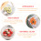 4 Stuks Fruit Presenteerborden Transparant Goud 6