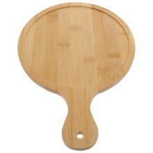 9 Inch Natural Wooden Pizza Peel And Charcuterie Board