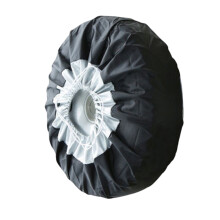 2Pcs Black Oxford Cloth Tire Covers Waterproof Protective Wheel Cover