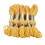 48Pcs Yellow DIY Sewing Thread Durable Cross Stitch Yarn for Handcraft 6
