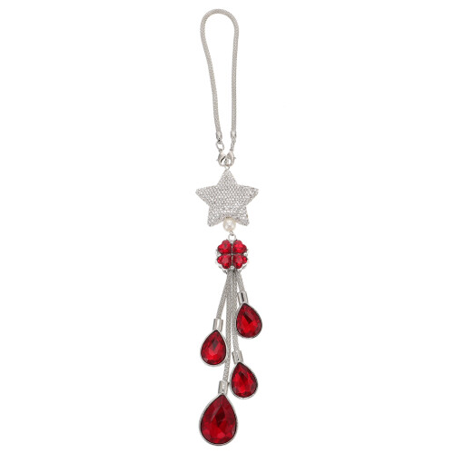 Auto Hangende Decoratie Auto Strass Hanger Achter Rood