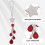 Auto Hangende Decoratie Auto Strass Hanger Achter Rood 9