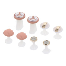 8pcs Soft Silicone Toe Separators for Pedicure and Nail Art, Comfortable Reusable Design