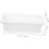2pcs Rectangular Planter Box White Plastic Pots with Drainage Tray for Balcony and Home Gardening 5