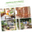 2pcs Rectangular Planter Box White Plastic Pots with Drainage Tray for Balcony and Home Gardening 2