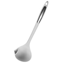 Stainless Steel Oil Separator Spoon with Fat Separation Design and Ergonomic Long Handle for Cooking