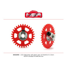 NSR 6431EVO 3/32 SW Soft Plastic Gear 31T Red 17.5mm w/EVO UL Hub 1:32