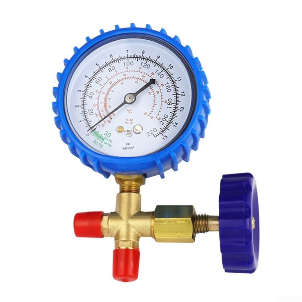 Ac Pressure Gauge Hvac Manifold Gauge 30220 Psi Sealed Single Valve Easy Read For Auto And Home 9070919567018