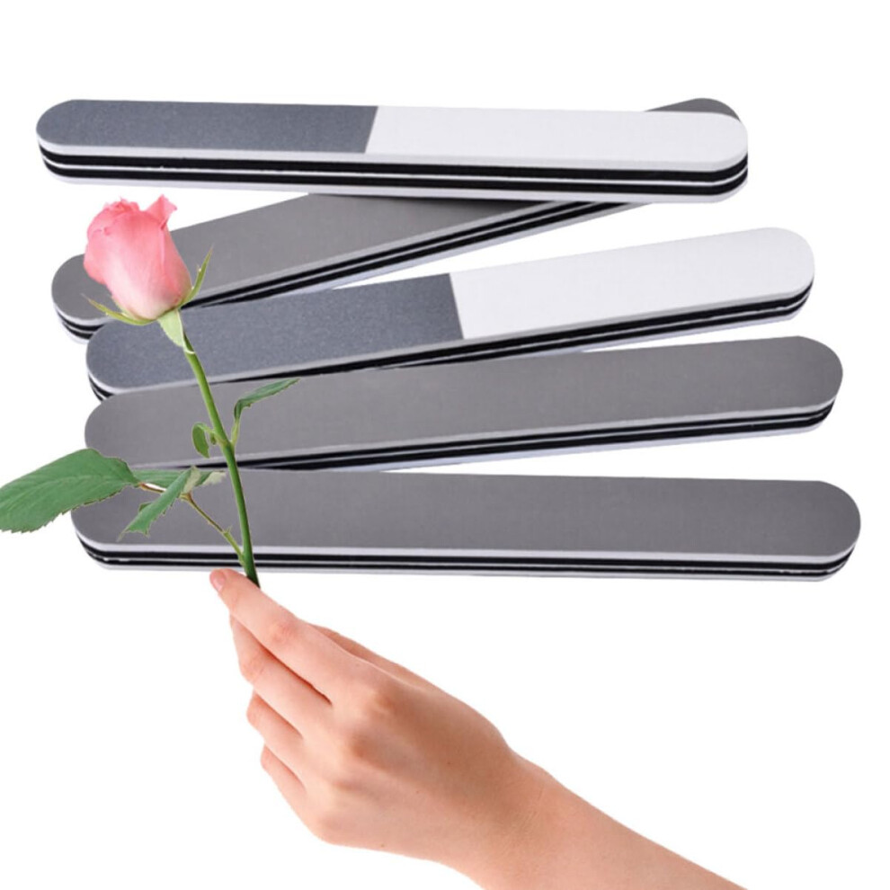 5pcs Double Sided Nail Buffer Block and File for Manicure Pedicure Salon and Home Use