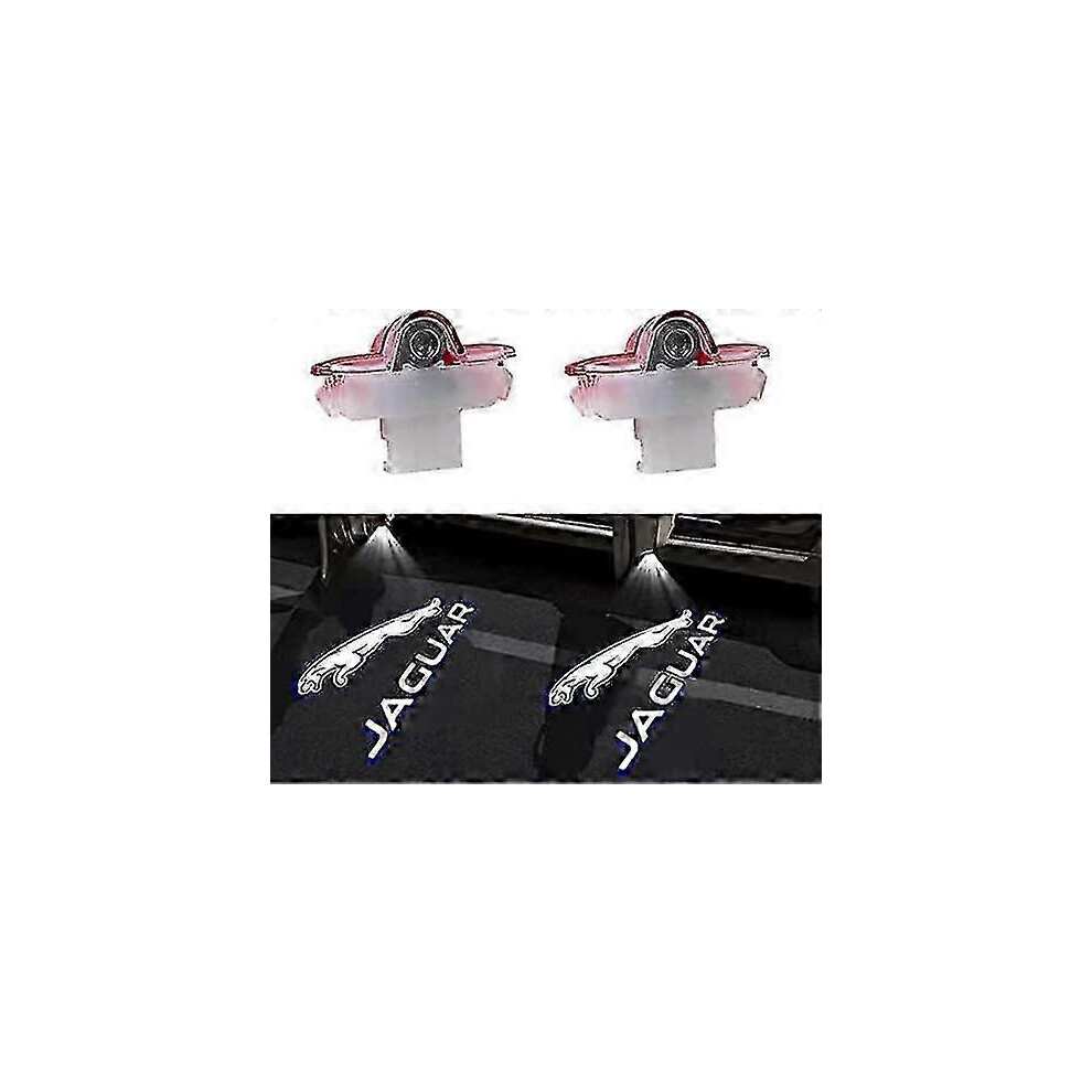 For Jaguar Xj Xk Xjl X351 X-Type Led Door Logo Projector Puddle Ghost Shadow 2 Pack Without Circle Light 6935161603712
