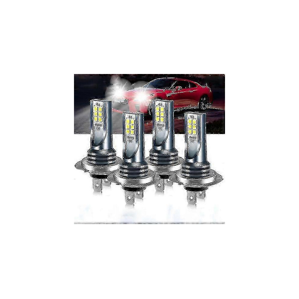 Led Bulbs H7 For Cars-4X High Low Beam Headlight 60000Lm 6000K White 6935161610451