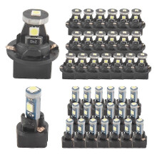 40 Teile T5 T10 LED-Glühbirnen Armaturenbrettleuchten mit Drehfassung Inst Ent-Armaturenbrettlampen LED-Lampen für Innere